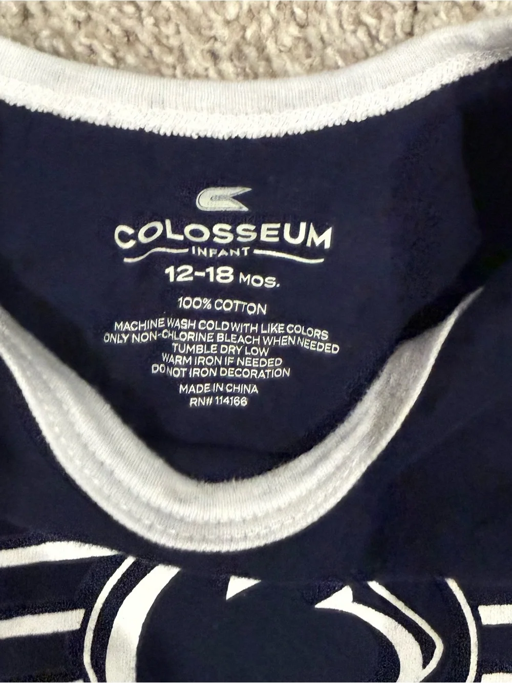 Penn State Nittany Lions Baby 12-18M Bodysuit Lot 3 Pack PSU Football